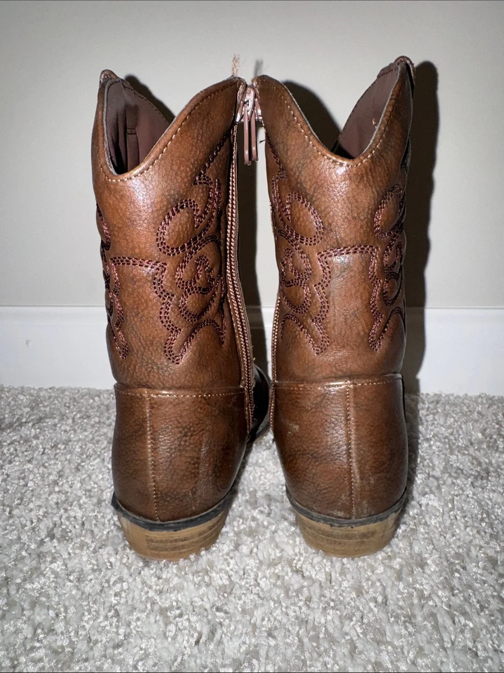 Girls' Brown Western Boots